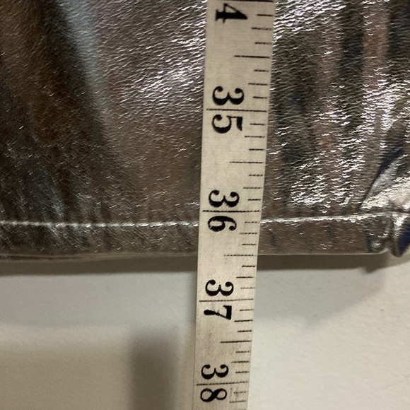 GAP Women's cheeky straight high rise Silver Pants 10p - Picture 9 of 11